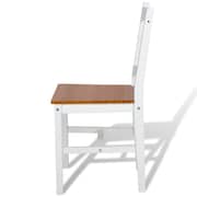 vidaXL Dining Chairs 2 pcs White Pinewood vidaXL Dining Chairs 2 pcs White Pinewood