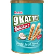 Ulker 9 Kat Tat Rulokat Coconut Cream Wafer Rolls 170g