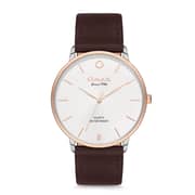 Omax Classic Series Brown Leather Analog Watch For Men HX01C65I Omax Classic Series Brown Leather Analog Watch For Men HX01C65I
