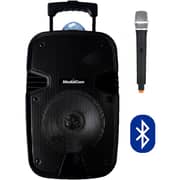 Mediacom HD PORTO Karoke System with 1 Corded Microphone + 424 Trolley Speaker