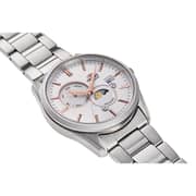 Orient Sun Moon White Dial Stainless Steel Automatic Ra-ak0306s00c Men's Watch Orient Sun Moon White Dial Stainless Steel Automatic Ra-ak0306s00c Men's Watch