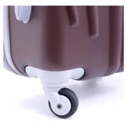 Para John ABS Luggage Travel Trolley With 4 Wheels 3pcs Set Coffee