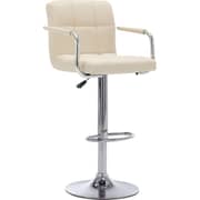 Vidaxl Bar Stool Cream Fabric Vidaxl Bar Stool Cream Fabric