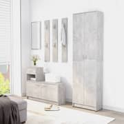 Vidaxl Hallway Wardrobe Concrete Grey 55x25x189 Cm Engineered Wood Vidaxl Hallway Wardrobe Concrete Grey 55x25x189 Cm Engineered Wood