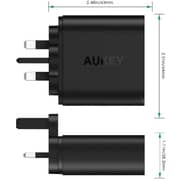 Aukey Dual Port Turbo Charger Black