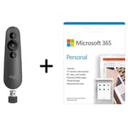 Logitech R500 Wireless Laser Presenter Grey + MS Office 365 Personal