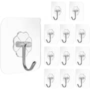 Lavish Pack Of 12 Multi-purpose Double-sided Adhesive Waterproof Clothes Hats Towel Kitchen Bath Door Hooks