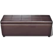 Long Storage Bench Wood Brown Long Storage Bench Wood Brown