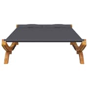 Vidaxl Hammock 165x188.5x46 Cm Solid Bent Wood Anthracite Vidaxl Hammock 165x188.5x46 Cm Solid Bent Wood Anthracite
