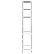 vidaXL 3-Tier Storage Rack over Toilet Silver 53x28x169 cm vidaXL 3-Tier Storage Rack over Toilet Silver 53x28x169 cm