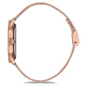 Omax Dome Series Rose Gold Mesh Analog Watch For Men DCD003R98I