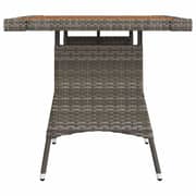 Vidaxl Garden Table Grey 70x70x72 Cm Poly Rattan & Solid Acacia Wood Vidaxl Garden Table Grey 70x70x72 Cm Poly Rattan & Solid Acacia Wood