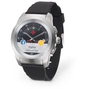 MyKronoz ZeTime Regular Original Brushed Silver/Black Silicone Flat