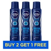 Nivea Fresh Active Deodorants Men 150ml - Buy 2 Get 1 Free Nivea Fresh Active Deodorants Men 150ml - Buy 2 Get 1 Free