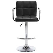 Vidaxl Bar Stools 2 Pcs Black Faux Leather Vidaxl Bar Stools 2 Pcs Black Faux Leather