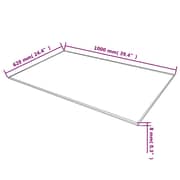 vidaXL Table Top Tempered Glass Rectangular 1000x620 mm vidaXL Table Top Tempered Glass Rectangular 1000x620 mm