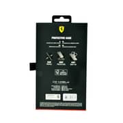 Ferrari Pu Leather Case With Printed Big Sf Logo For Iphone 14 Pro Black