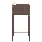 Vidaxl Bar Stools 4 Pcs With Cushions Brown Poly Rattan Vidaxl Bar Stools 4 Pcs With Cushions Brown Poly Rattan
