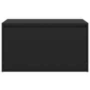 Vidaxl Hall Bench 80x40x45 Cm Black Engineered Wood Vidaxl Hall Bench 80x40x45 Cm Black Engineered Wood