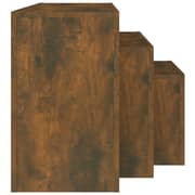 vidaXL Nesting Coffee Tables 3 pcs Smoked Oak Engineered Wood vidaXL Nesting Coffee Tables 3 pcs Smoked Oak Engineered Wood