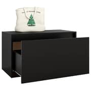 Vidaxl Hall Bench 80x40x45 Cm Black Engineered Wood Vidaxl Hall Bench 80x40x45 Cm Black Engineered Wood
