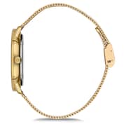 Omax Dome Series Gold Mesh Analog Watch For Men DCD003G11I