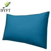 BYFT Orchard Bed Sheet and 2 pillow cases, Set of 3 (Single Flat, Sky Blue)