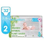 PureBorn 50564 Size 3 Single Pack Nappy Star 3-6 kg 32Pcs