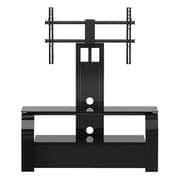 Sigma Ebony Shelf Glass TV Stand SPA034
