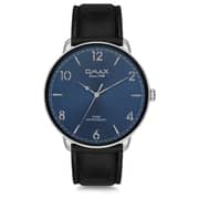 Omax Dome Series Black Leather Analog Watch For Men DC001P42I Omax Dome Series Black Leather Analog Watch For Men DC001P42I