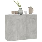 vidaXL Sideboard Concrete Grey 88x30x70 cm Engineered Wood vidaXL Sideboard Concrete Grey 88x30x70 cm Engineered Wood