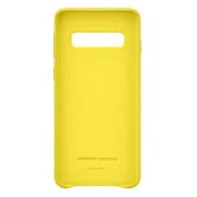 Samsung Leather Cover Yellow For Galaxy S10