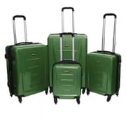 Highflyer Inspire Trolley Luggage Bag Green 4pc Set TH1614PPC4PC Highflyer Inspire Trolley Luggage Bag Green 4pc Set TH1614PPC4PC