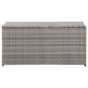 Vidaxl Garden Storage Box Poly Rattan 100x50x50 Cm Grey Vidaxl Garden Storage Box Poly Rattan 100x50x50 Cm Grey