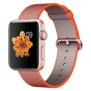 Apple Watch Series 2 - 42mm Rose Gold Aluminium Case with Orange/Anthracite Woven Nylon Band