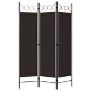 Vidaxl 3-panel Room Divider Brown 120x180 Cm Vidaxl 3-panel Room Divider Brown 120x180 Cm