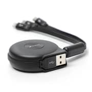 Xplore 3in1 Telescopic Cable (Micro+Lightning+Type C) 1m - Black