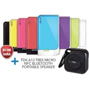 Moigus MOIJUICE6100 Power Bank 6100mAh+TDK A12 Trek Micro NFC Bluetooth Portable Speaker Moigus MOIJUICE6100 Power Bank 6100mAh+TDK A12 Trek Micro NFC Bluetooth Portable Speaker