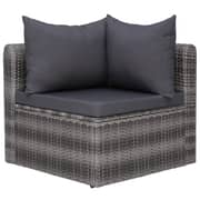 Vidaxl 8 Piece Garden Lounge Set With Cushions Poly Rattan Grey Vidaxl 8 Piece Garden Lounge Set With Cushions Poly Rattan Grey