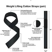 ULTIMAX Weight Lifting Straps Crossfit Wrist Support Wraps lifting straps neoprene padded fitness strap & gym straps for fitness strength-training-equipment weight-lifting gym workouts bodybuilding