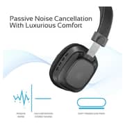 Promate Premium On-Ear Wireless Stereo Headset with Music Playback Controls Black