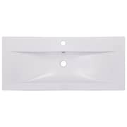 vidaXL Built-in Basin 91x39.5x18.5 cm Ceramic White vidaXL Built-in Basin 91x39.5x18.5 cm Ceramic White