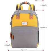 Menions Baby Diaper Changing Back Pack Grey Yellow