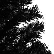 vidaXL Artificial Christmas Tree with Stand Black 150 cm PVC vidaXL Artificial Christmas Tree with Stand Black 150 cm PVC