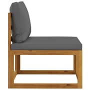 Vidaxl 3 Piece Garden Lounge Set With Cushions Solid Acacia Wood Vidaxl 3 Piece Garden Lounge Set With Cushions Solid Acacia Wood