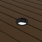 Vidaxl Garden Table Brown 81.5x81.5x72 Cm Steel Vidaxl Garden Table Brown 81.5x81.5x72 Cm Steel