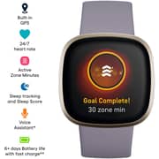 Fitbit Activity Tracker Versa 3 Gps Fitness Watch - Soft Gold Aluminum / Thistle Infinity Fitbit Activity Tracker Versa 3 Gps Fitness Watch - Soft Gold Aluminum / Thistle Infinity