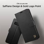 Spigen Samsung Galaxy S10 Plus La Manon Wallet Cover/case - Saffiano Black Spigen Samsung Galaxy S10 Plus La Manon Wallet Cover/case - Saffiano Black