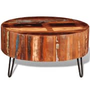 vidaXL Coffee Table Solid Reclaimed Wood Round vidaXL Coffee Table Solid Reclaimed Wood Round