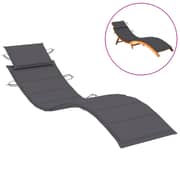 vidaXL Sun Lounger Cushion Anthracite 186x58x3 cm vidaXL Sun Lounger Cushion Anthracite 186x58x3 cm